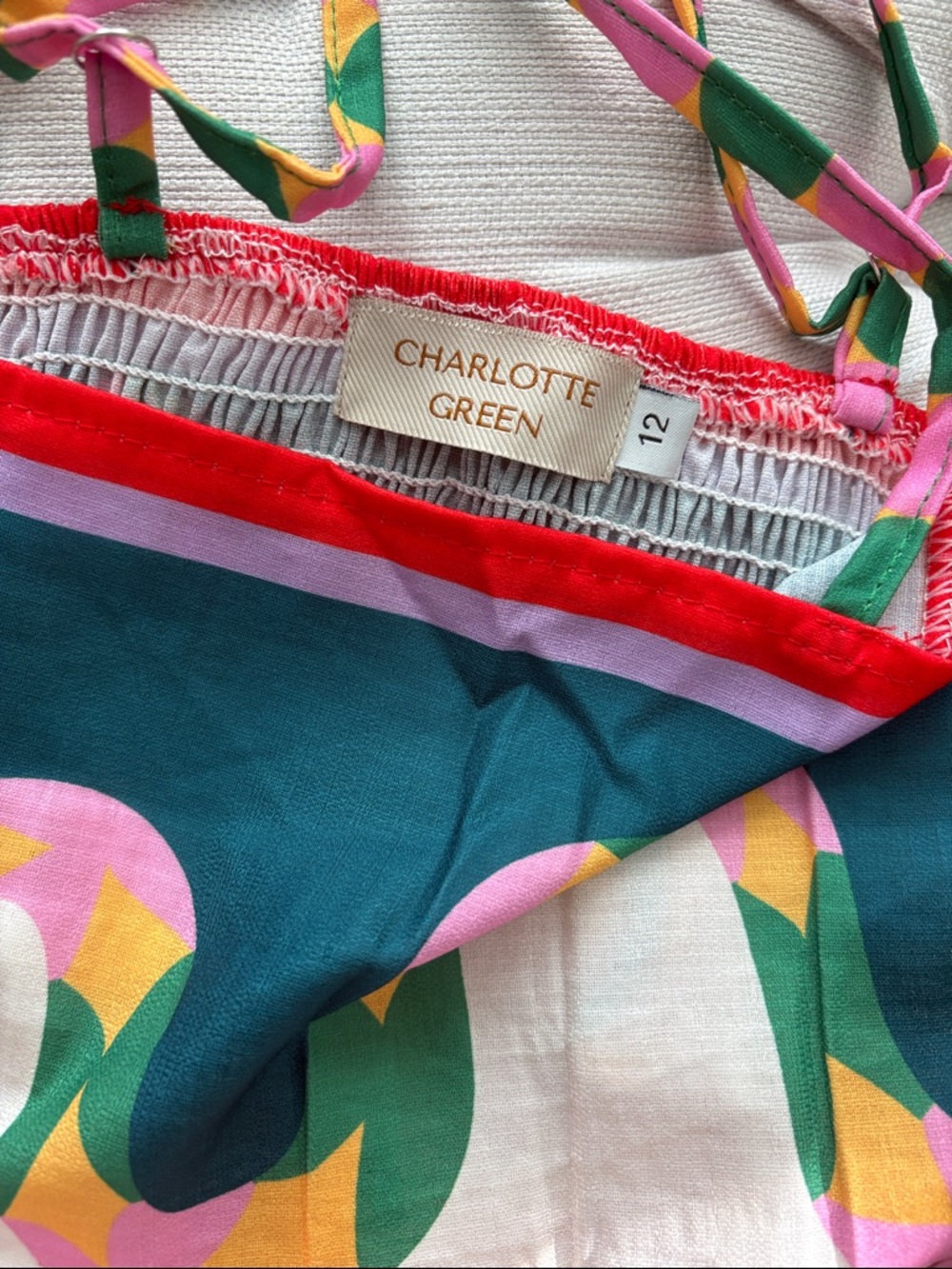 CHARLOTTE GREEN linen blend sun dress - Picture 7 of 12